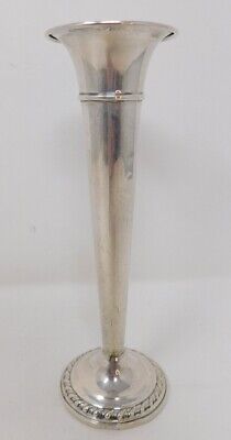 Sterling Silver 7  T X 2  Diam Trumpet Vase LaPierre 1929 Weighted Model #172-66 • 98.87$