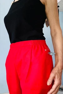 Damen Baumwollmischung gerades Bein Hose "Koret" mit Kordelzug - Bild 1 von 11