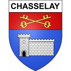 Chasselay 69 ville sticker blason écusson autocollant adhésif