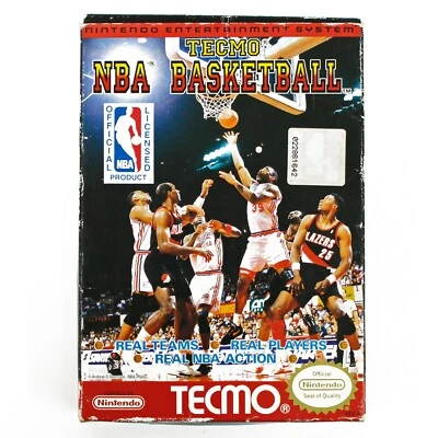 Tecmo NBA Basketball (Nintendo NES, 1992) - Free Shipping -N - Image 1 of 4
