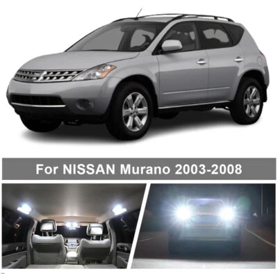 LED Light Interior Package + Reverse Backup Bulbs For Nissan Murano 2003-2008  Foto 1 de 4