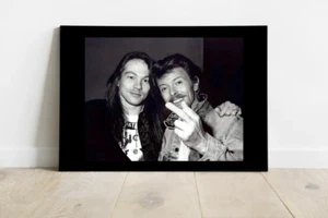 AXL Rose-David Bowie-Celebrity Shooting Middle Finger-Flipping Bird-962 - Picture 1 of 4