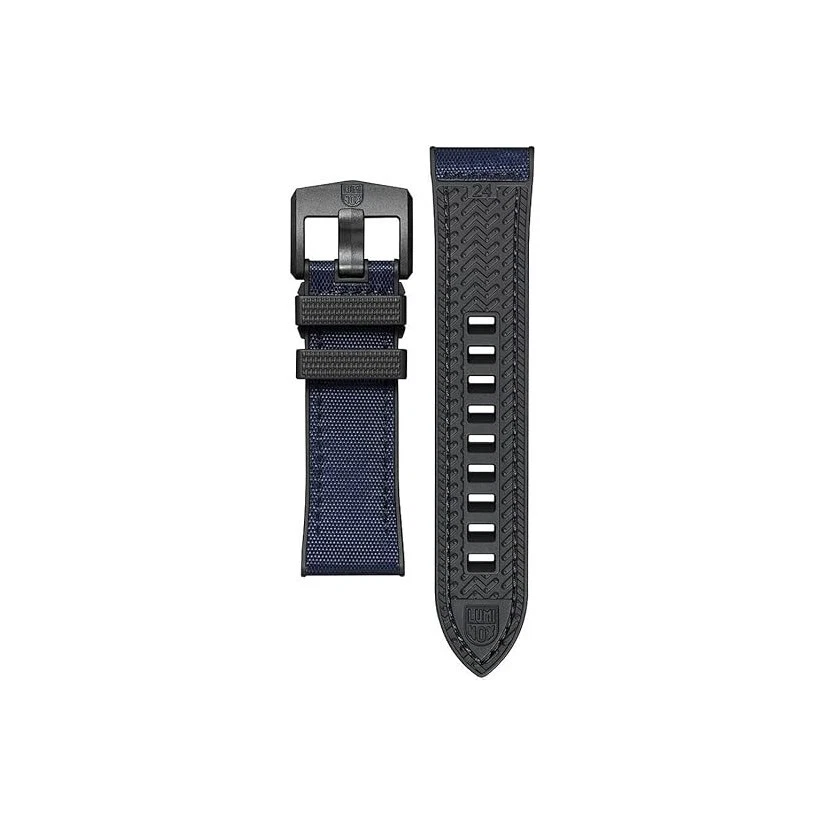 Luminox 1000 ICE-SAR Series Black & Navy Blue Rubber Watch Band FPX.2404.24B.K - Image 1 of 1