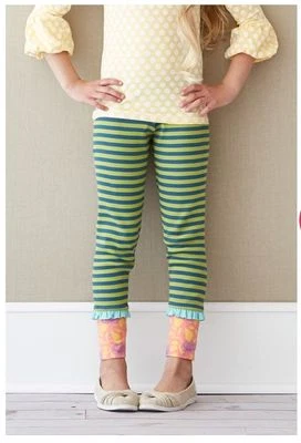  NUEVO CON ETIQUETAS Matilda Jane 12 Secret Fields Hudson Leggings Acanalados Pantalones a Rayas  Foto 1 de 2