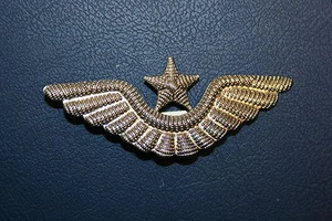 ¿PILOTO ORIGINAL HÚNGARO DE METAL BLANCO DE LA FUERZA AÉREA HÚNGARA? INSIGNIA DE ALA - Imagen 1 de 2