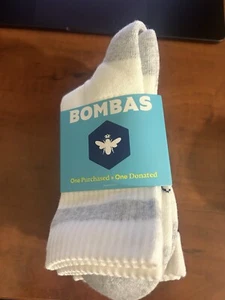 Bombas Vintage Style Stripe Calf Socks 4 Pack Size M - Picture 1 of 4
