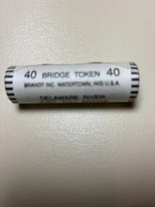 USA TOKENS DELAWARE RIVER JOINT BRIDGE COMMISSION TOKEN ROLL OF 40 - Picture 1 of 4