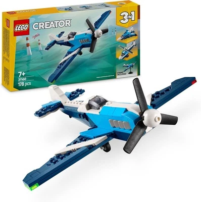 LEGO Creator 3in1 Flieger: Rennflugzeug Spielzeug - Umbaubar in Jet oder - Bild 1 von 4