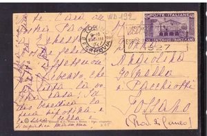 Postcard Italy Kingdom Tariff 40 c. ISOLATO San Francesco 1927 WDD192 - Picture 1 of 1