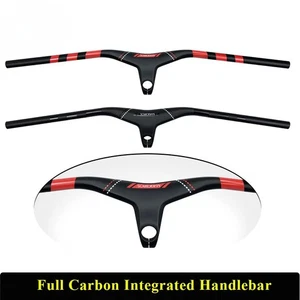 Carbon Integrated Handlebar 720/760/780/800mm Mountain Bicycle Riser Handlebar - Picture 1 of 29