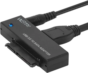 USB 3.0 to SATA Adapter for 2.5/3.5 Inch HDD/SSD with Power Supply Included - Afbeelding 1 van 12