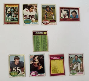 Vintage 1976 Topps Football 9 Card Lot - No Dupes - Picture 1 of 20