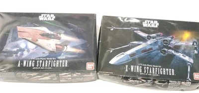 Nice BANDAI Star Wars 1/72 A-WING and X-WING Starfighter Kits, #0206320 #0191406 - Image 1 of 4