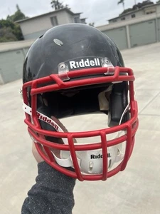 Riddell Speed Revolution Attack Football Helmet Red/black Fade Size Large - Picture 1 of 4