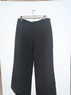 Nuevo Pantalón Jean Paul Gaultier Mujer 14 Recortado Capri Ligero Forrado Negro  Foto 1 de 4