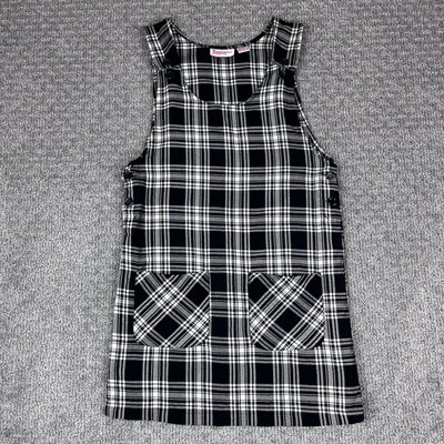 Vintage PennyLane Dress Women Medium Y2K 90s Plaid Shift Jumper Schoolgirl Retro - Image 1 of 4
