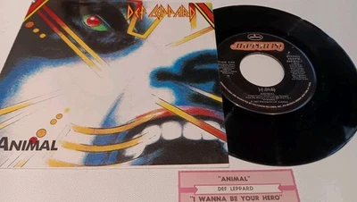 Def Leppard, Animal, 7", ORIG PICTURE SLEEVE, RARE JUKEBOX TITLE STRIP - EXC!! - Image 1 of 4