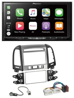 Pioneer 2DIN MP3 USB DAB DVD Bluetooth Autoradio für Hyundai Santa Fe 3 Schalter - Bild 1 von 4