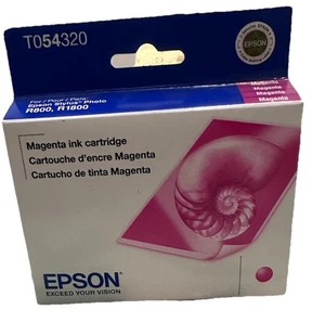NEW GENUINE - EPSON 054 MAGENTA INK for R800 R1800 - T054320 Sealed Box - Picture 1 of 6