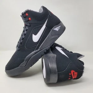 Nike Air Flight II Lite Mid Black Varsity Red White DQ7687-003 Men's Size 8.5 - Picture 1 of 11