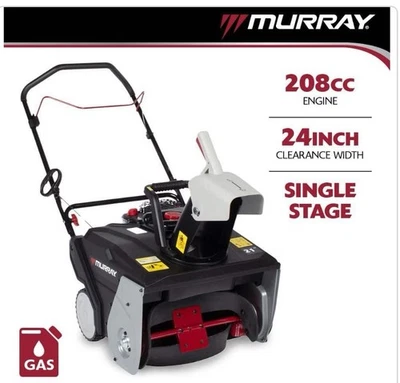 BRAND NEW Murray MYS2120801 Flurry 21" Single-StageGas Snow Blower(BOX DAMAGE) - Image 1 of 3