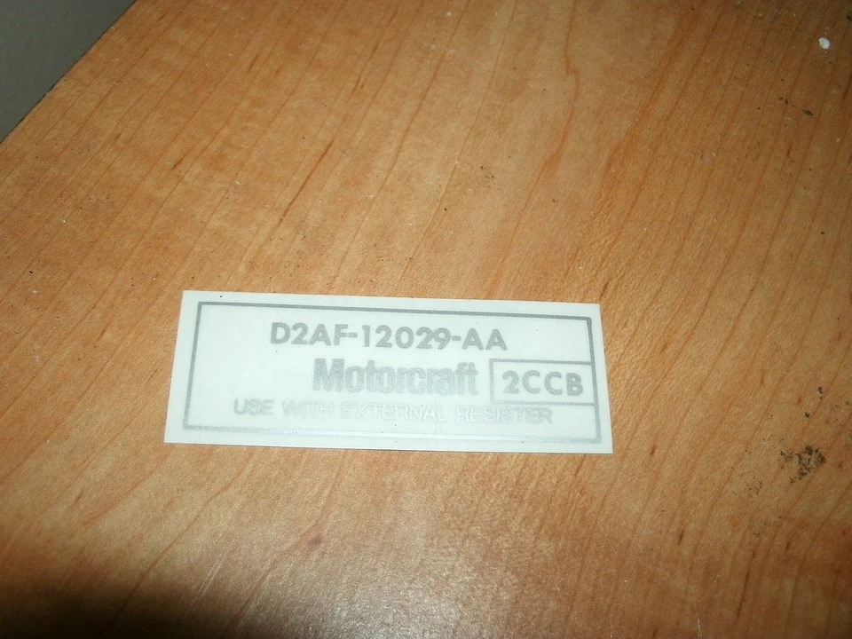 Ford Mustang Gran Torino Maverick Pinto Motorcraft 1972 1973 1974 calcomanía bobina Foto 1 de 1