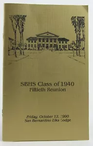 San Bernardino High School Class of 1940 Fiftieth Reunion, October 12, 1990 - Foto 1 di 6