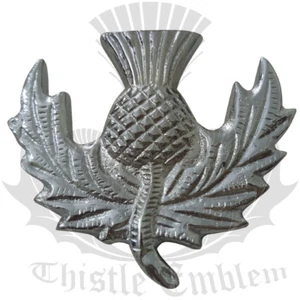 TE Escocés Glengarry Tapa Insignias Cardo Heritage Pin Cromo Acabado / Pomada - Imagen 1 de 3
