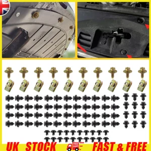 100PCS FOR HONDA CIVIC WHEEL ARCH LINING & SPLASHGUARD CLIPS 8MM PLASTIC RIVETS - Picture 1 of 10