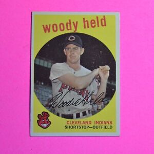 1959 Topps Baseball #266 Woody Held Indians Rookie RC NM NrMt