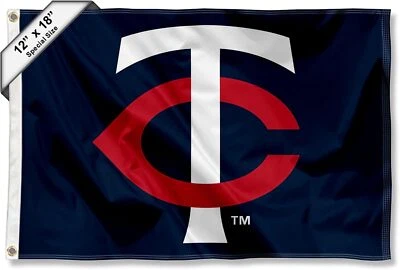 Minnesota Twins Nuevo Logo Barco y Carro de Golf Bandera Azul  Foto 1 de 4