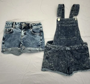 Girls Justice Overalls And Shorts Size 8 - Picture 1 of 3