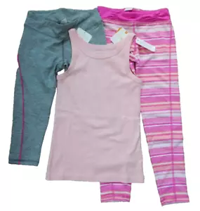 Gymboree Girls Gymgo Athletic Wear 3- PC Lot Leggings Top Active Wear M 7/8 NWT - Picture 1 of 2