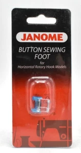 Janome Button Sewing Foot for Horizontal Rotary Hook Models #200136002 - Sealed - Picture 1 of 3