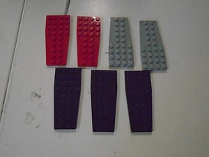 Lote de 6 Piezas Placa de Construcción de Ciudad Lego Varios Tamaños Rojo Gris Negro - Imagen 1 de 1