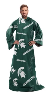 Northwest NCAA Michigan State Spartans Toss Silk Touch Comfy Thow with Sleeves - Picture 1 of 1