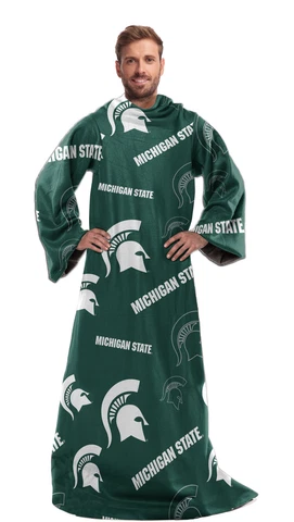 Northwest NCAA Michigan State Spartans Toss Silk Touch Comfy Thow with Sleeves Cover