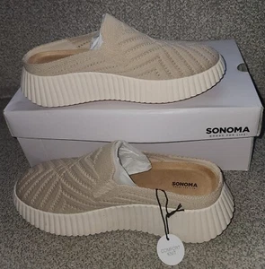 Sonoma Simangi Women's Slip on Size 10 Taupe NIB Platform Comfort Knit - Picture 1 of 8