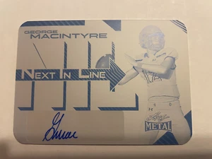 Autógrafos de placa cian Next in Line George MacIntyre 2025 hoja de metal #1/1 Go Vols - Imagen 1 de 2