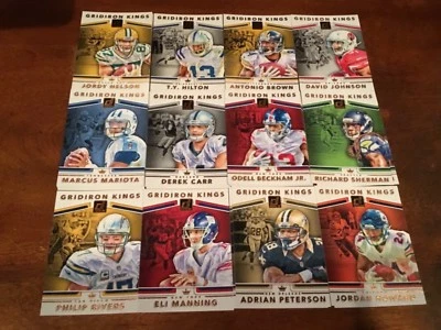 2017 DONRUSS GRIDIRON KINGS YOU PICK BECKHAM JR BRADY WENTZ BREES RODGERS LUCK - Image 1 of 3