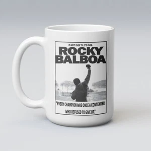Rocky Balboa Tee Kaffeetasse Boxen klassischer Film Zitat Motivationstraining - Bild 1 von 2