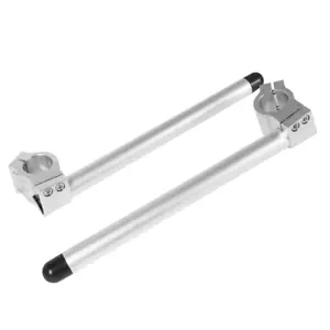 ✅ SEMIMANUBRI SILVER 31 32 33 35 36 37 39 41 45 48 50 51 MM ALLUMINIO CNC RACER - Foto 1 di 4