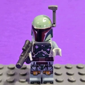 LEGO Star Wars Boba Fett Minifigure With Jetpack Blaster Helmet Antenna Book Of  - Picture 1 of 5