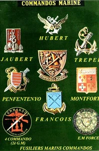 Militaria - Insignes des Commandos Marine et Fusiliers marins commandos - Imagen 1 de 1