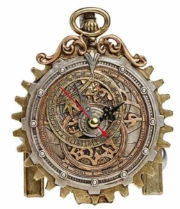 Anguistralobe Clock, Steampunk Zodiac Desk, Mantel Gothic Gift, Alchemy England - Picture 1 of 4