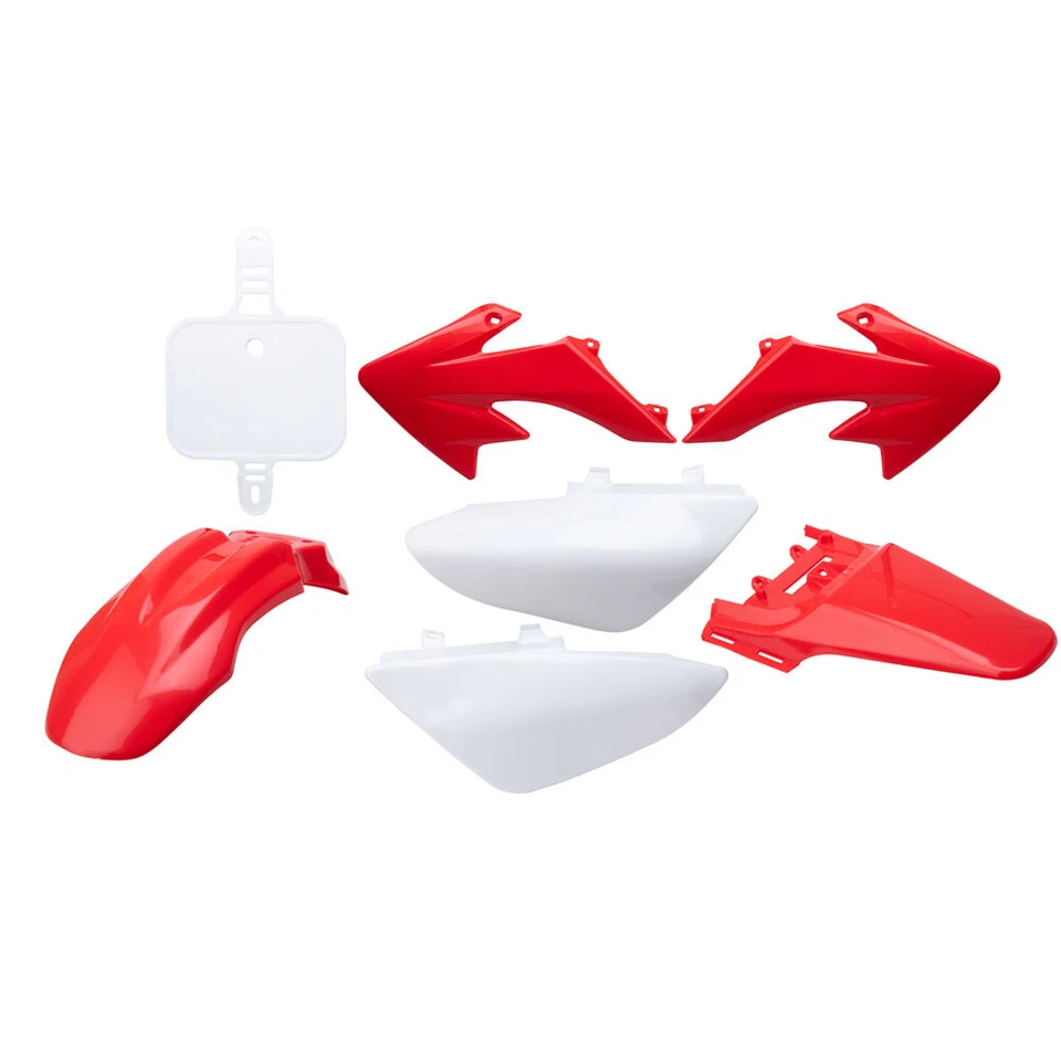 QA Parts Complete Plastic Kit Red/White Fits HONDA CRF50F 2004-2022 1821550005 - Image 1 of 1