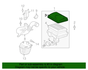 Genuine OEM Toyota Cap sub-assy, air cleaner 17705-21120 2004 - 2009 Prius - Picture 1 of 3
