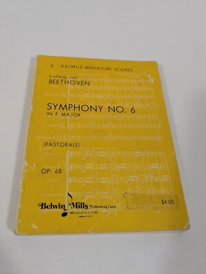 Belwin Mills Miniature Score Beethoven Symphony No 6 Pastoral Op 68 Music - Image 1 of 4