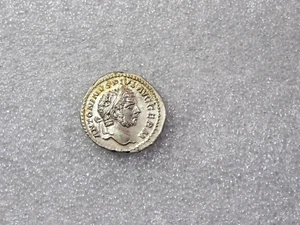 Roman Empire Caracalla AD 198-217 Silver AR Denarius Rare Luster AU - Picture 1 of 3