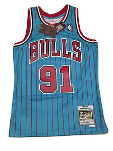 Men’s Size L Dennis Rodman Chicago Bulls Mitchell Ness 1995-96 Swingman Jersey
